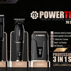 POWERTEC TR 5400 TRAŞ MAKİNASI 3 LÜ SET